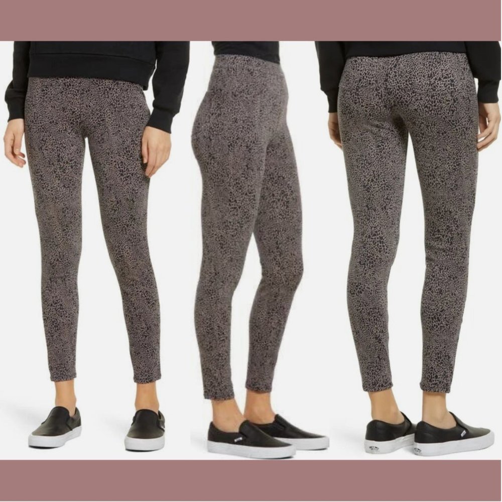 NWT $98 Spanx [ XS Small Medium ] Ankle Jeanish Leggings‎ in Desert Dot Black